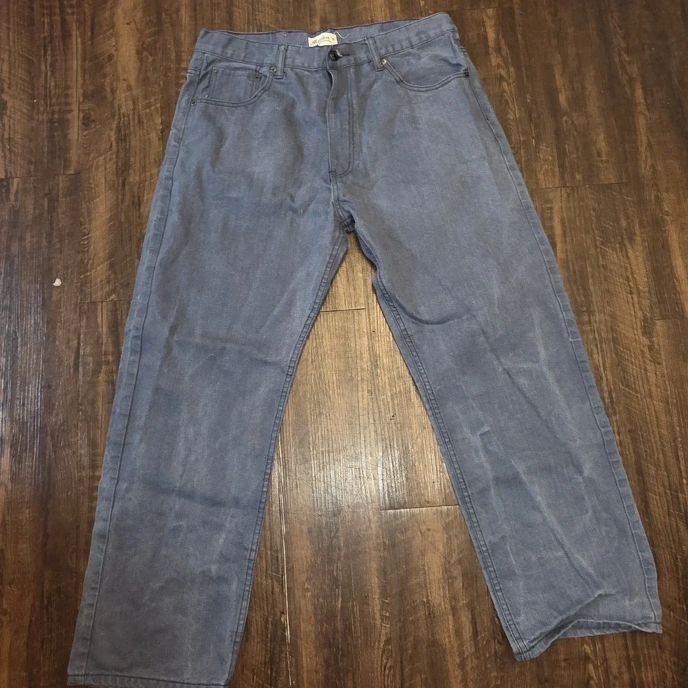Jeans Member's Property Men's Blue Straight Leg Denim Pants Size 38x32